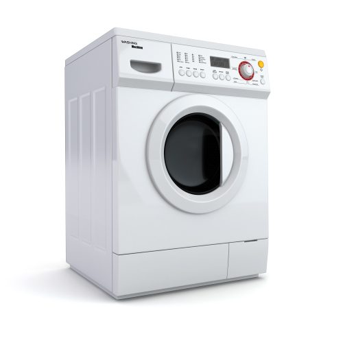 Washing machine on white isolated background. Washing machine on white isolated background.